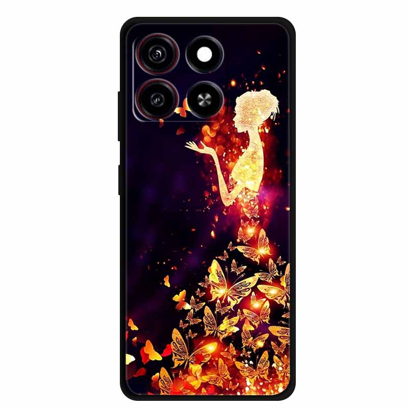 For ZTE Blade A35 A55 Case Phone Cover Shockproof TPU Soft Silicone Fundas Painted For ZTE Blade A35 Z2453 Global Bumper Shell