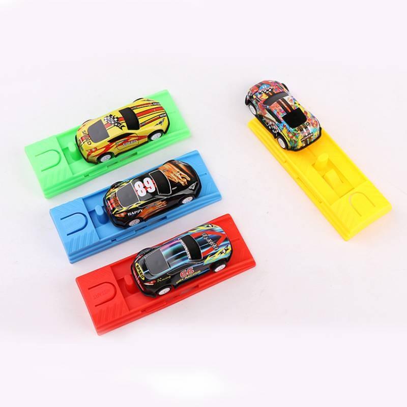 Whimsical Plastic Toy Car With Launch Mechanism For Childrens Learning And Playtime