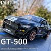 GDKO9 1:24 Ford Mustang Shelby GT500 Alloy Sports Car Diecasts Metal Toy Car Model Simulation Sound Light Collection Kids Gifts A414