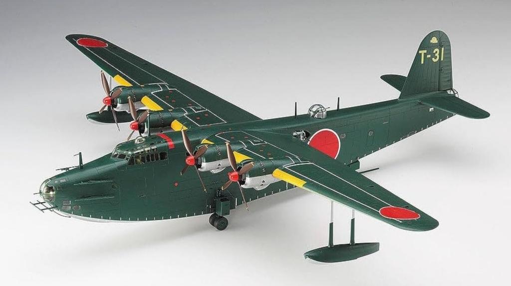 Hasegawa Японский флот Каваниси H8K2 Тип 2 Большой гидросамолет Модель 12 Пластиковая модель Сборная модель E45 1/72