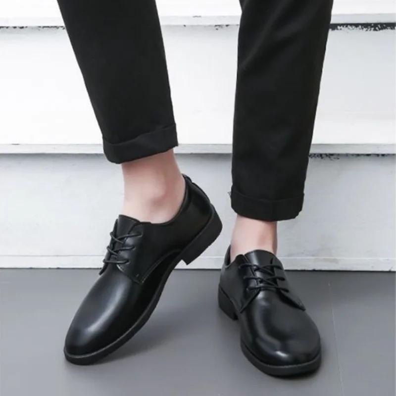 Fashion Dress Shoes Man Casual Business Official Social Shoe for Men Spring Autumn Elegant and Classic 2024 Trend Cheap Liquidation Suit