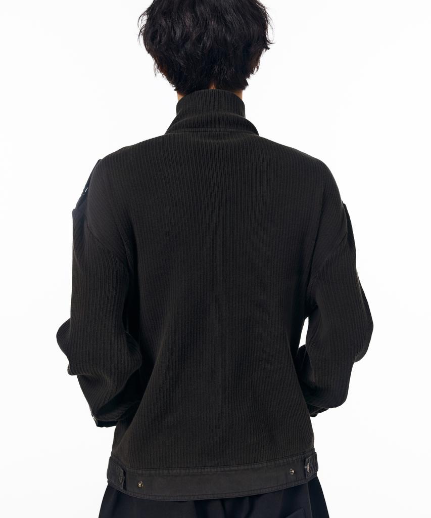 AAKAM Zip-Up Dying Jacket (Black)