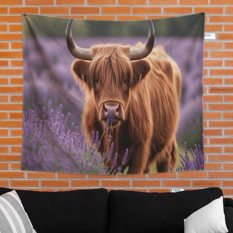 Highland beef tapestry