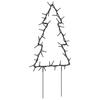 Christmas Trees with Ground Spikes 3 Pieces 50 LEDs 30 cm