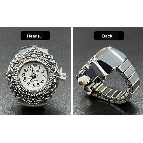 Кольцо для пары, инкрустированное стразами, подарок на день Святого Валентина, модные кварцевые часы из сплава, кольцо для влюбленных, ювелирный аксессуар