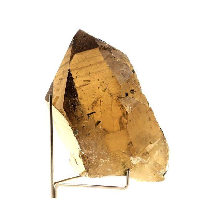 Pierres et Minéraux. Quartz fumé + Tourmaline. 1511.0 ct. Bahia, Brésil.