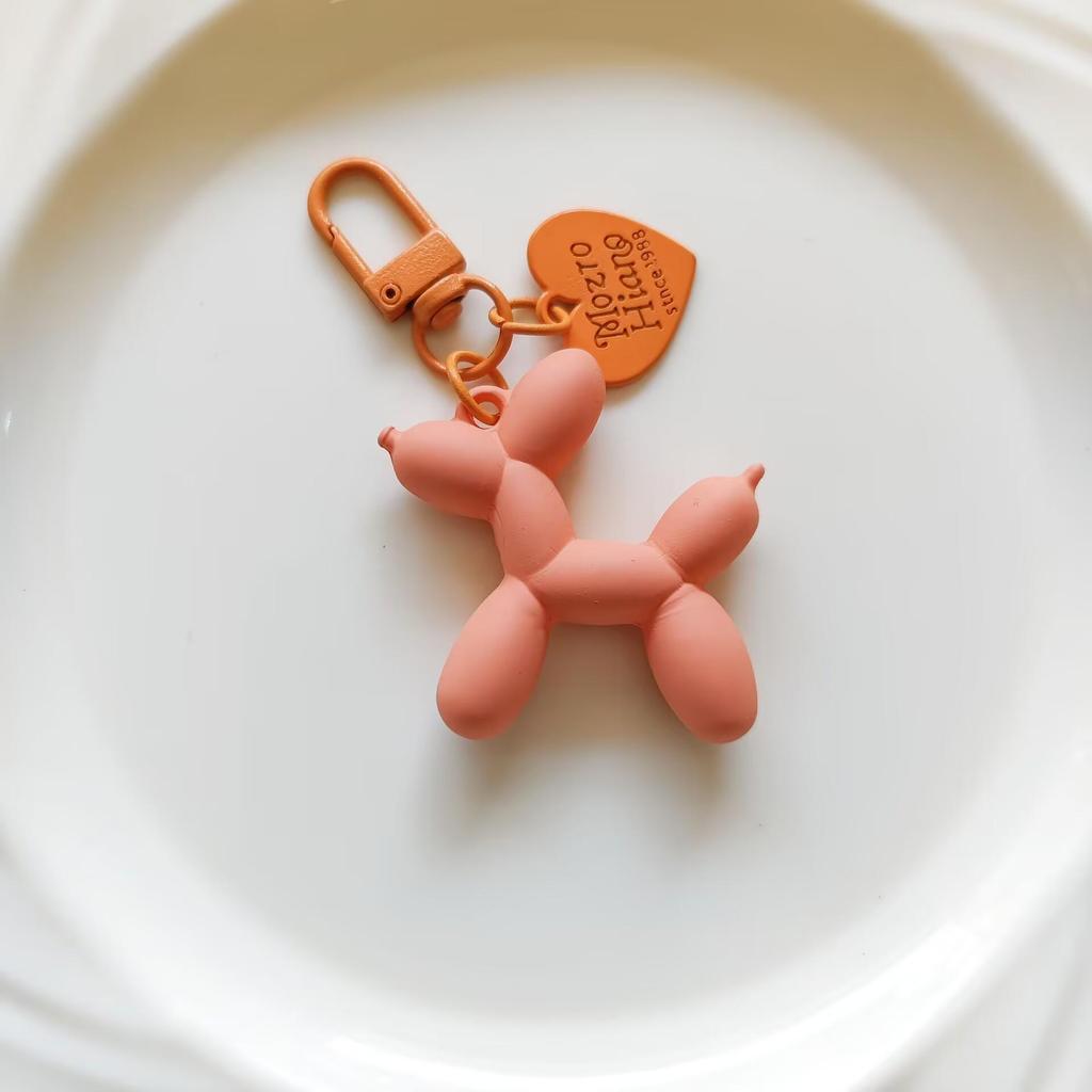 Брелок и подвеска в виде собаки из цветного акрилового воздушного шара для багажа, наушников и чехлов для телефонов