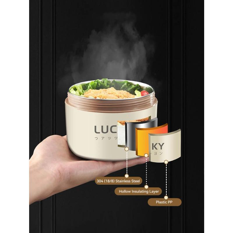 18/8 нержавеющая сталь термоконтейнер для еды Bento Lunch Box Set, портативный контейнер для ланча, сохраняющий тепло с термосумкой