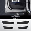 For HYUNDAI SANTA FE 18-23 Leather Door Anti-kick Sticker Modified Carbon Fiber Interior Car Film Modification Accessories Refit