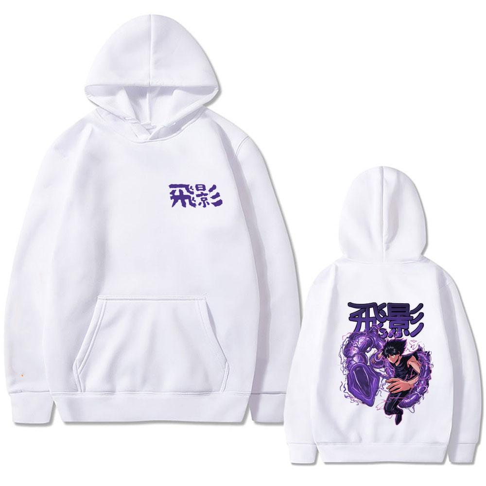 Anime YuYu Hakusho Hiei Hoodie Unisex Hip Hop Cartoon Oversized Pullover Hoodies Male Fashion Casual Vintage Hooded Tracksuit