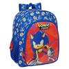 Рюкзак - Safta - Sonic Prime - 32x12x38 см - Синий/Красный - Современный и стильный