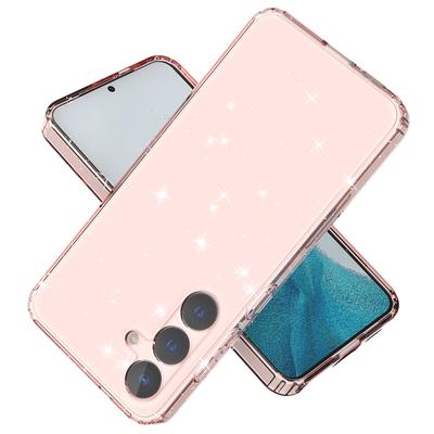 Для Samsung Galaxy S24 TPU чехол блестящий прозрачный телефон задняя крышка