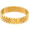 316L Stainless Steel Bracelet for Man Women 15MM Wide Link Watch Chain Men's Bracelets Necklaces Mannen Armband Hand Accessories