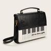 Brown Piano Shoulder Bag Vintage Transparent Ita Backpack Cute Square Crossbody Bag  Harajuku Style