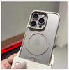 Матовый натуральный титановый магнитный чехол для iPhone 16 15 14 13 12 11 Pro Max Plus Mini magsafe ударопрочный твердый чехол