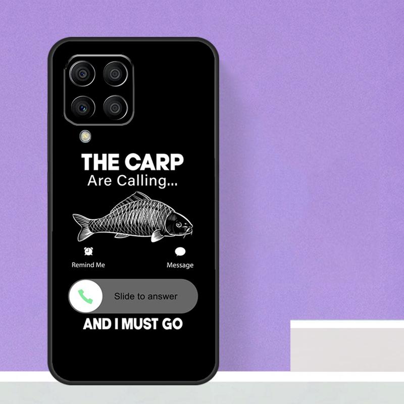 Carp Fish Fishing Rod For Samsung Galaxy M15 M55 M13 M33 M53 M21 M31 M51 M30s M20 M14 M34 M54 M12 M32 M52 Case