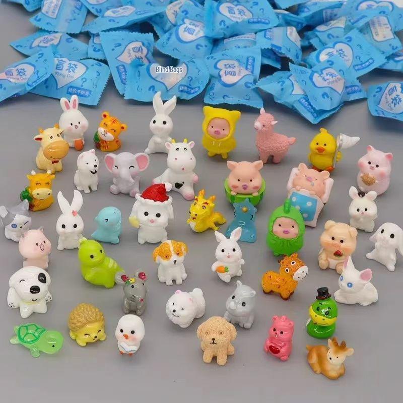 Мини Игрушки-сюрпризы с животными в непрозрачных пакетиках для детей - Веселые, в индивидуальной упаковке, Идеально для наград