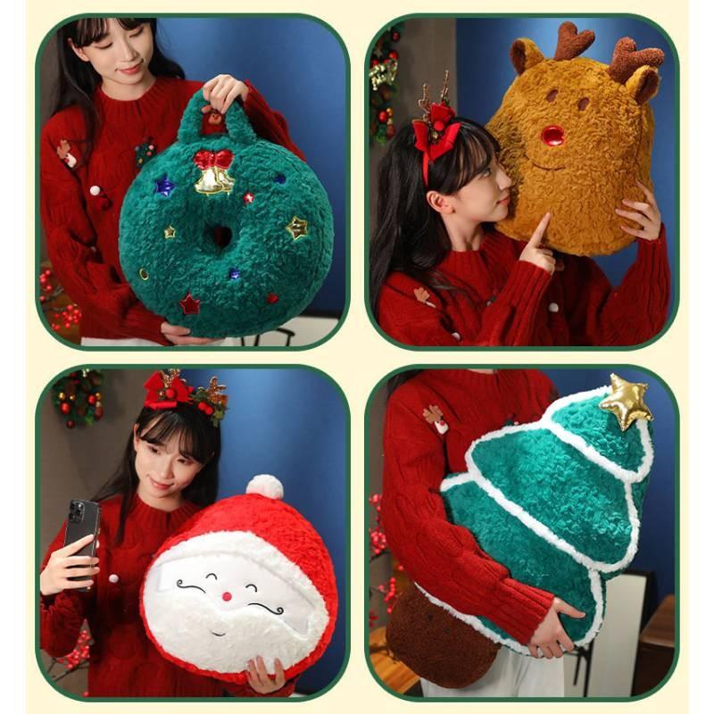 Claus Christmas Santa Tree Candy Elk Plush Toy Cartoon Doll Gift Decoration