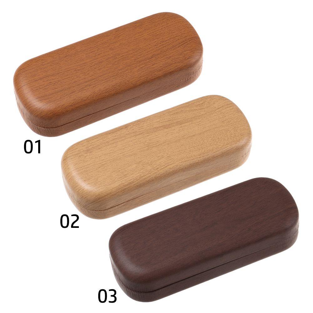 Women Men Large Capacity Portable Wood Grain Glasses Box Eyeglasses Case Glasses Holder