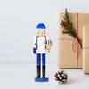 Wooden Nutcracker Ornament Christmas Decor Collectible Artwork Statue 36 Cm for Party Favors