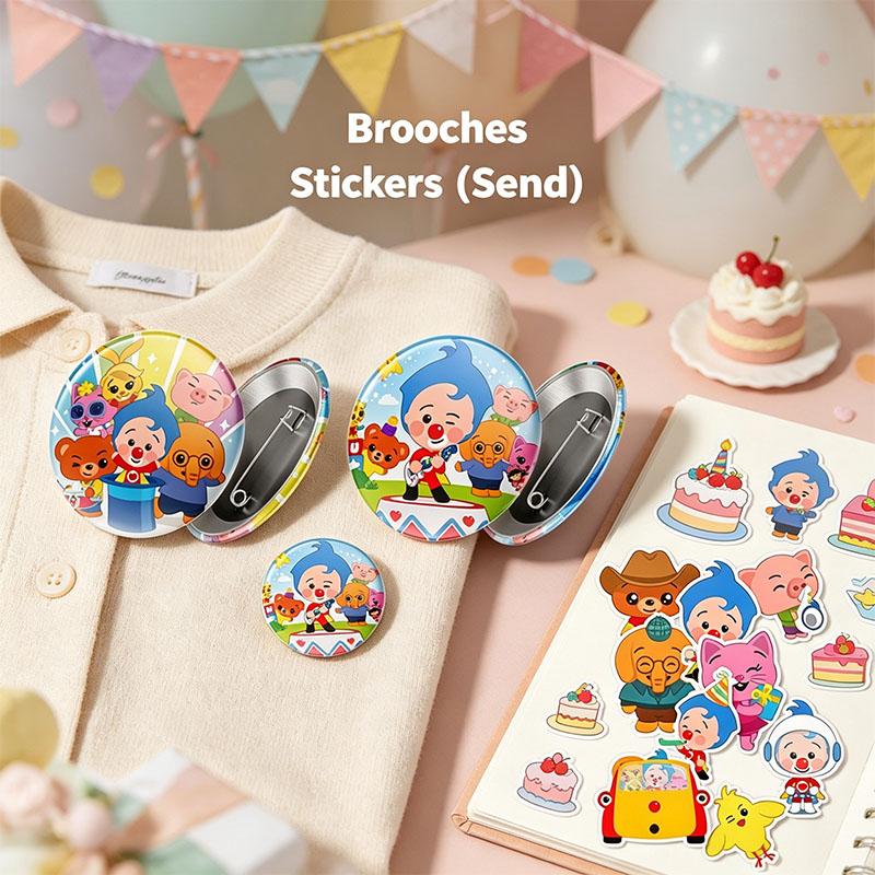 Colorful Clown Characters Paper Boxes Stickers Combination for Durable Disposable Premium Birthday Party Favorite Gifts