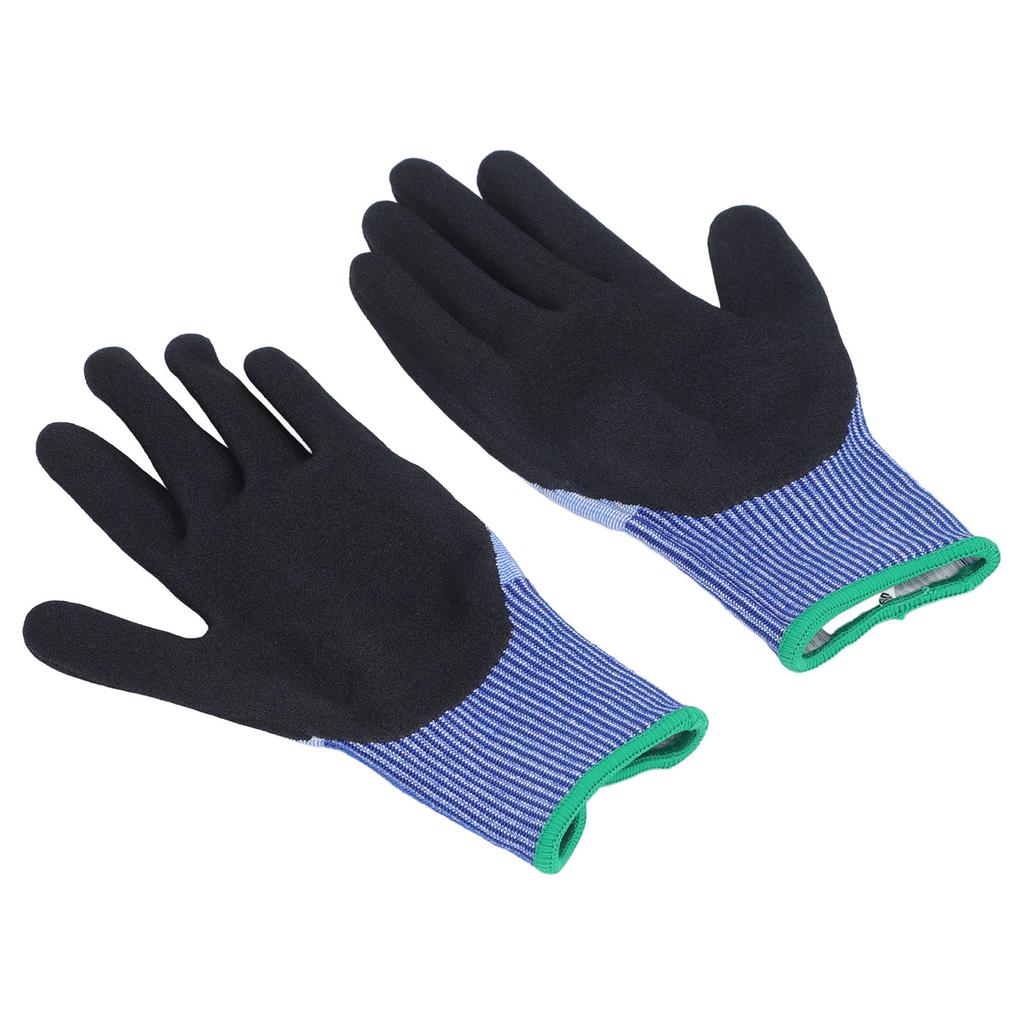 Рабочие перчатки с защитой от порезов, стальная проволока, класс A7, универсальные, нескользящие, маслостойкие, защитные рабочие перчатки L (22+