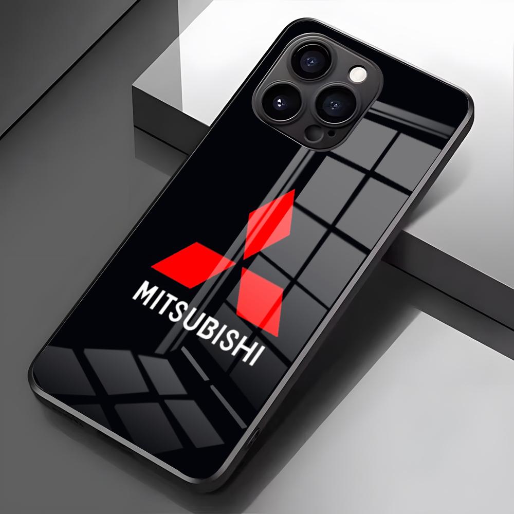 Чехол для телефона JDM B-B-MitsubishiES для IPhone 17 Pro Max 16 15 14 Pro Max 13 11 X Xs Xr 8 7Plus Стеклянная крышка