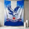 Crystal Palace Football Club Wall Tapestry Aesthetic Wall Hanging Printed Fabric Blanket Decorative Tapestries for Bedroom Living Room Home Decor