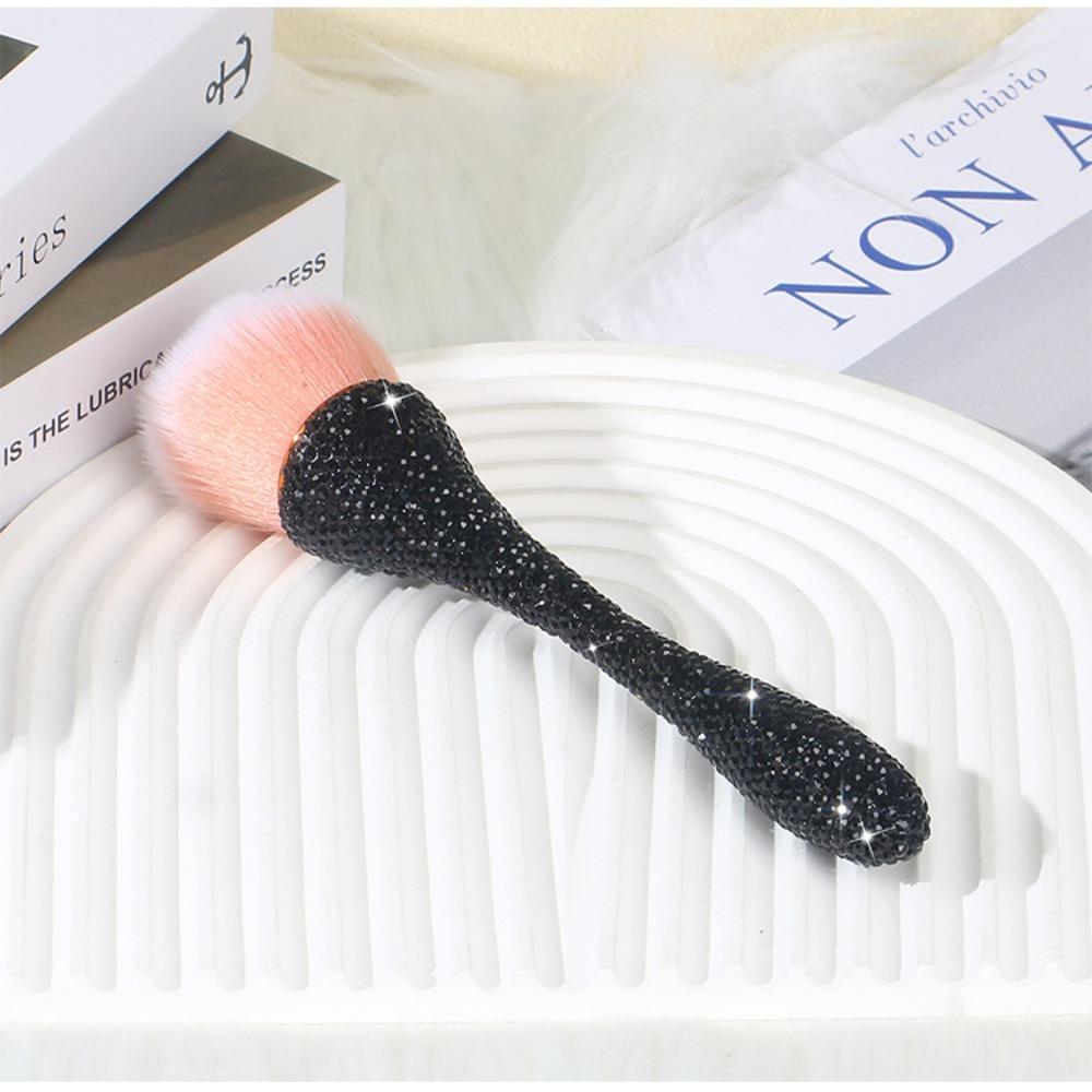 Artificial Fiber Loose Powder Brush Soft Bristles Blush Brush Professional Make Up Brush