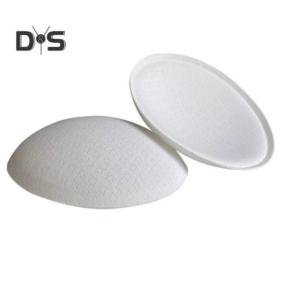 1 Pair Round Sponge Push Up Bra Pads for Women Latex Feel Invisible Insert Swimsuit Bikini Breast Enhancers Chest Cup Pads Accessories for Daily Wear
