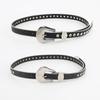 Trendy Womens Faux Leather Belt With Water Diamond Embellishments For Jeans And Lounge Wear