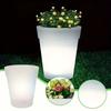 Outdoor Solar LED Flower Pot Light Glowing Planter Pot Light Light Up Plant Pot Artificial Bucket for Flowerpot Light Vase Decor