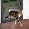 PETLESO Маленькая дверца для собаки на сетчатую дверь, Дверца для кошки 8"×10" Магнитная заслонка Самозакрывающаяся, Дверца для питомца на сетчатую раздвижную дверь, Встроенная дверца для щенка и кошки