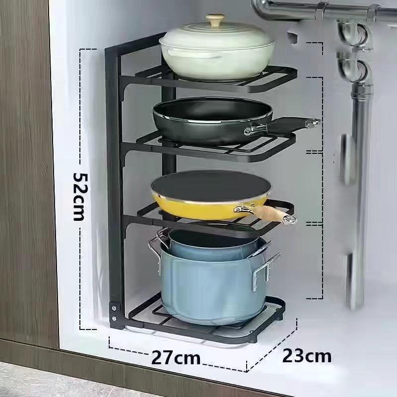 Регулируемая полка для кастрюль, органайзер, шкаф для хранения, кухонный органайзер, стойка для крышки кастрюли, держатели для посуды, домашнее хранение, кухонные аксессуары