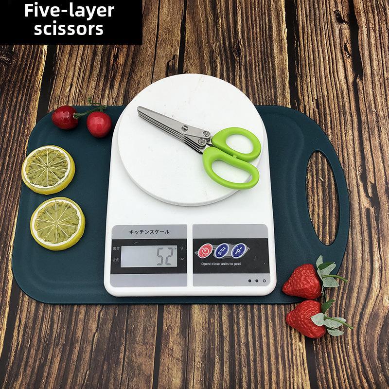 Многослойные ножницы и травки из нержавеющей стали — 5 слоев, 3 слоя для специй, овощей и офисного использования