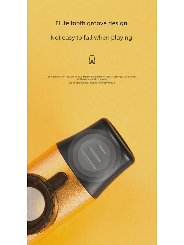 Премиальный металлический казу для легкого аккомпанемента на укулеле и гитаре