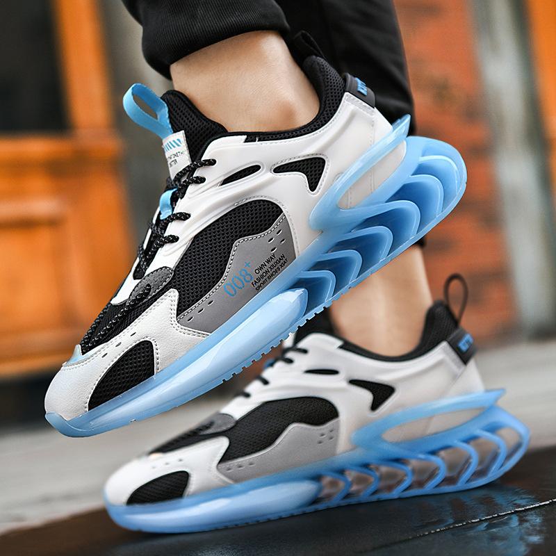 Breathable Mesh Lightweight Sports Running Shoes Autumn Men's Blade Sole Dad Shoes Outdoor Fashion Trend Casual Shoes