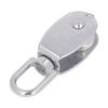 6Pcs Pulley Block Stainless Steel M20 75kg Bearing Swivel Pulley Wheel with M7 Spring Hook