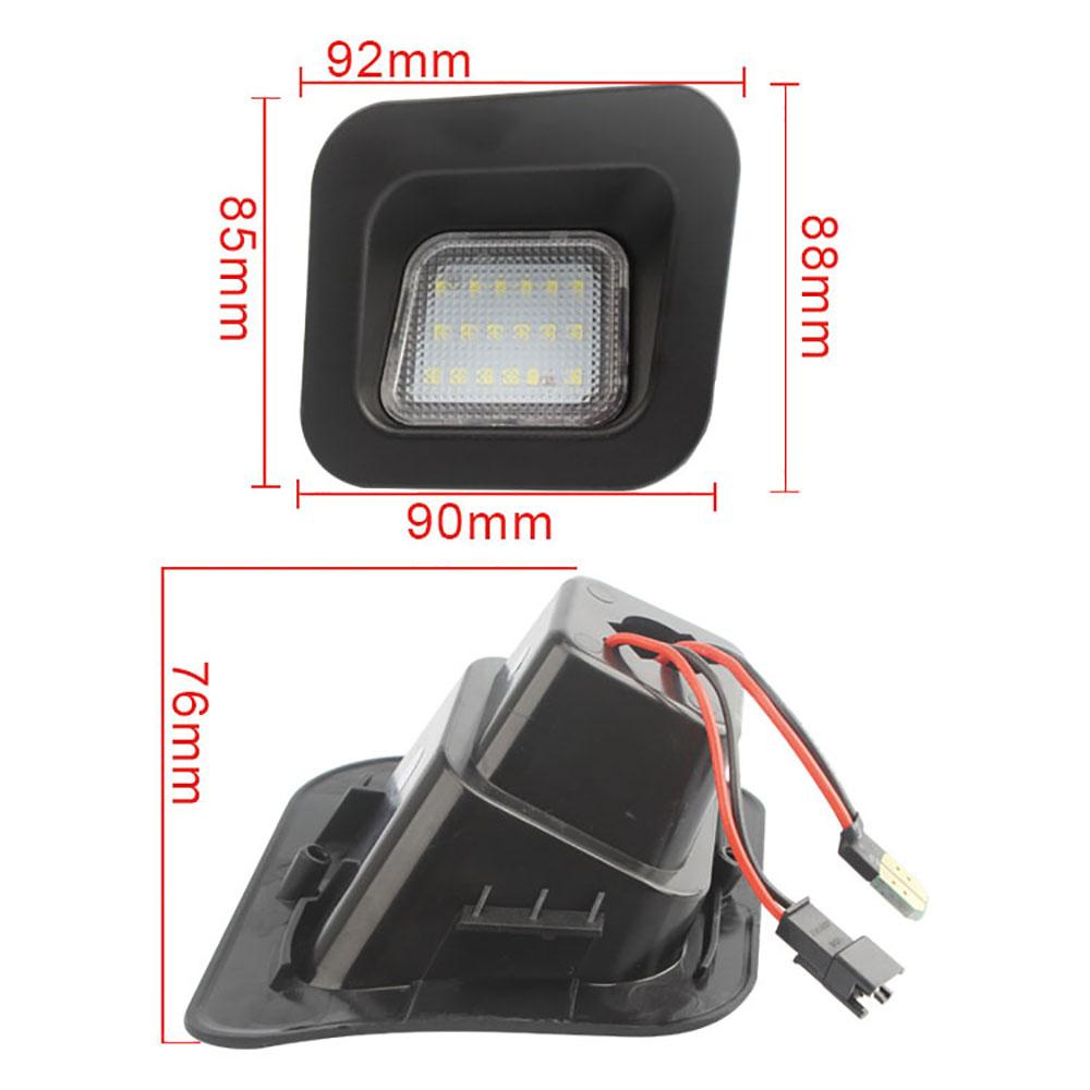 Pair Led License Plate Light 55078095Ae For Dodge Ram 1500 2500 3500 55077291Ad