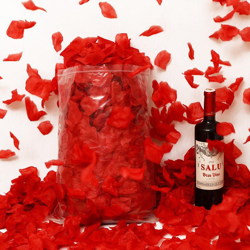 Романтический Свадебный Декор для Помолвки: Искусственные лепестки красной розы