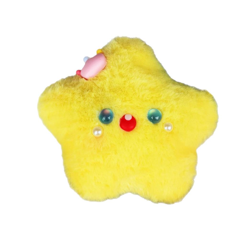 Звезда Пищалка Подвеска: Милый плюшевый брелок-подвеска, Идеально подходит для подарков и промо-акций на уличных прилавках