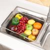 Adjustable Stainless Steel Sink Dish Plate Drain Rack Expandable Drying Basket Fruit Bowl Drainer Holder Kitchen Storage