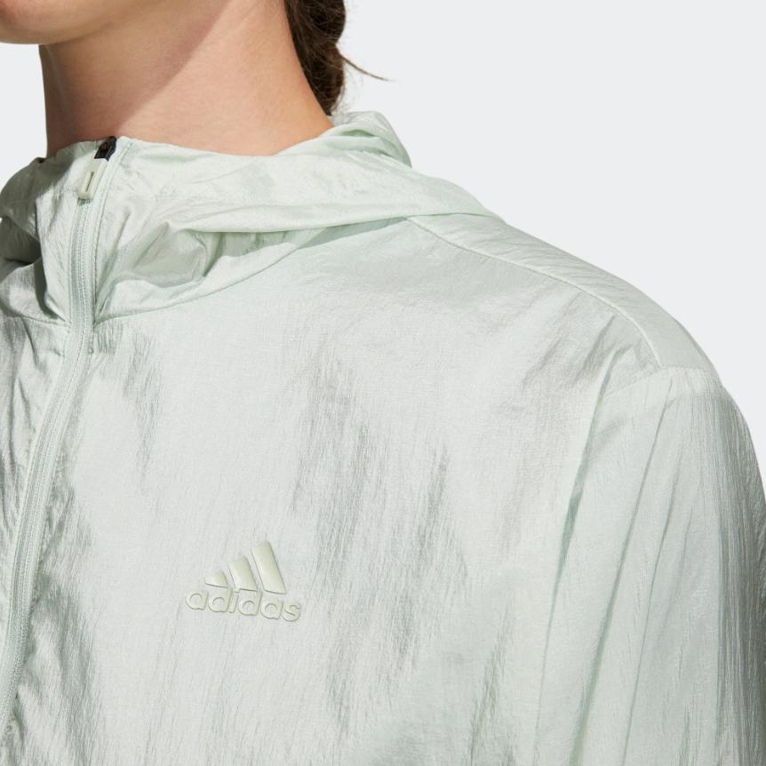 adidas Куртки Женские Голубой С капюшоном Умеренный Другое HR8399