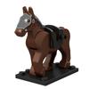 Single Sell Medieval Knight War Horses Wolves Tiger Bears Deer Dragon Animal Decorative Toy Moc Building Block Rope Saddles K039