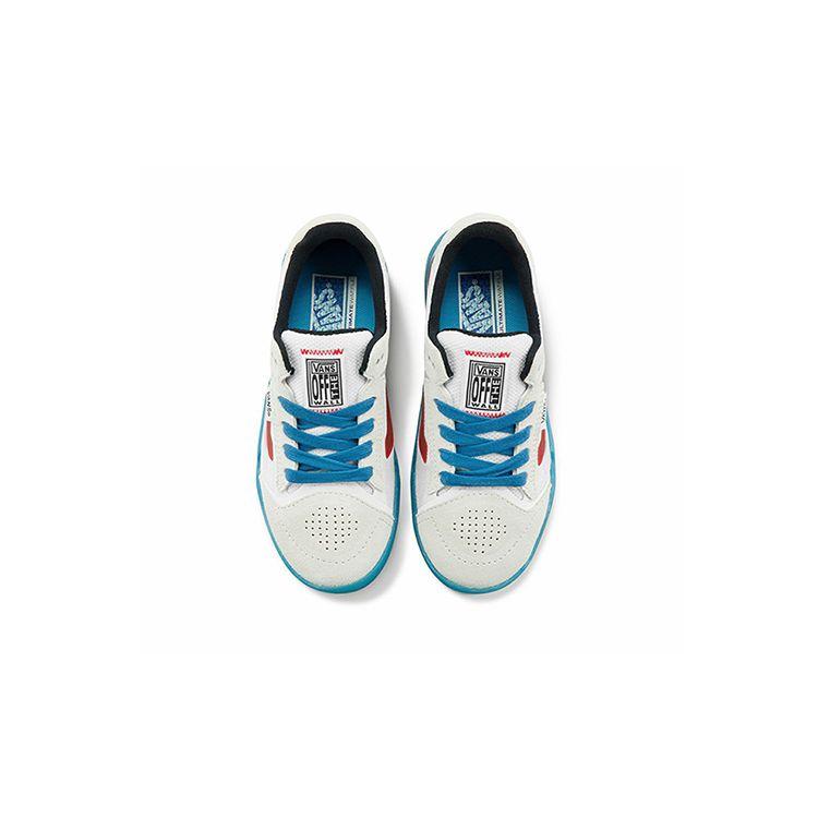 Vans Classics Canvas Low Top Skate Shoes Kids Sneakers White Blue VN0A5HZ2WTM