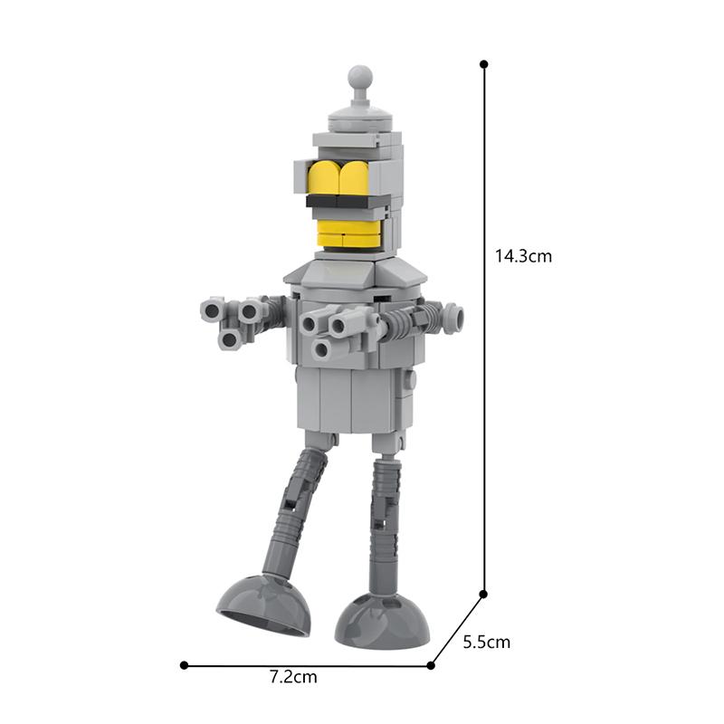 MOC Игровые Фигурки из Фильмов Робот Бендер Травоядное K-VRC Клиппи Раскрывающий Возраст Мир Строительные Блоки Игрушки для Детей Подарки Детям