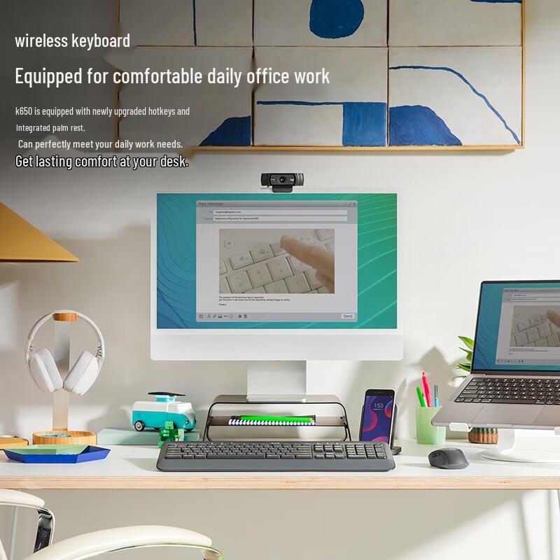 Logitech Беспроводная Bluetooth-клавиатура для офиса K650