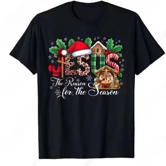Naughty Xmas Ornaments Kamasutra Adult Humor Christmas High-quality Pure Cotton Men's Short-sleeved T-shirt Casual Loose Top
