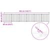Dog Gate 6 pcs Black 60 x 60 cm Galvanized Steel