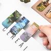 Magnetic Bookmarks 4 Pieces Per Set Impressionist Art Print Magnetic Page Clips Creative Gift Reading Markers for Students